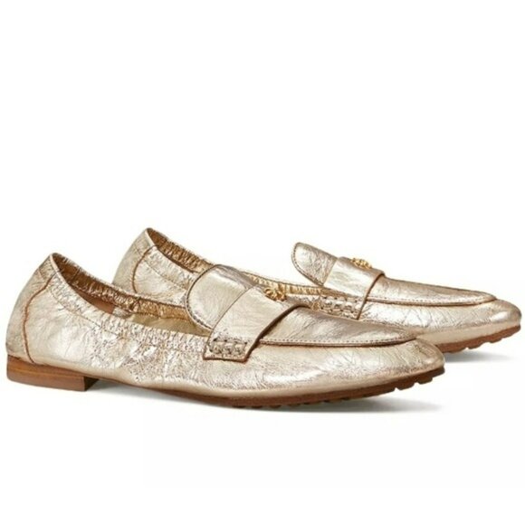 Tory Burch Shoes - Tory Burch Apron Toe Loafer Sparkle Gold 7.5